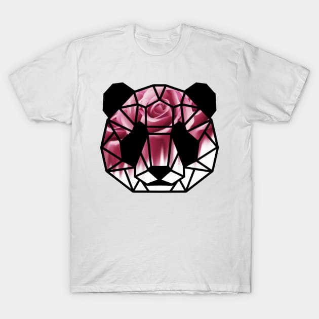 Panda rose T-Shirt by Morishasha